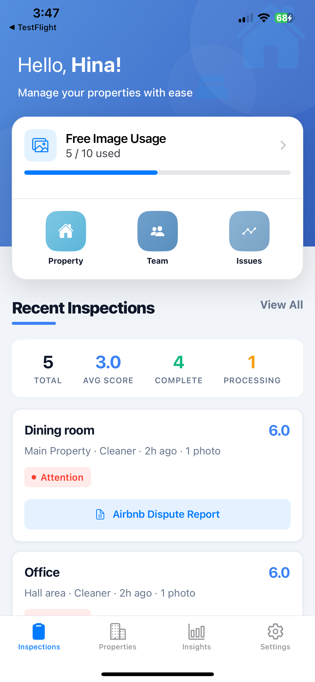 HostIQ App Screenshot